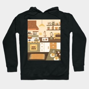 Kitchen Aesthetic Room Interior Hoodie